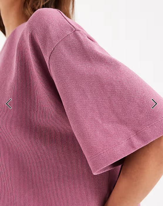 ASOS DESIGN textured jersey boxy crop t-shirt in washed pink