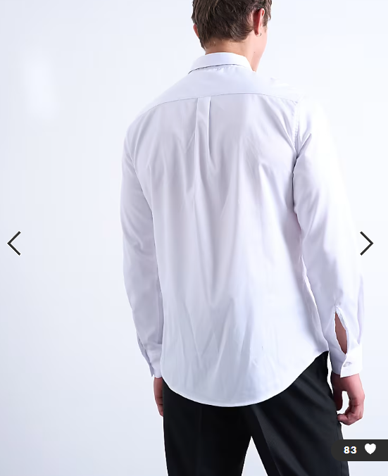 Topman long sleeve formal slim sateen shirt in white