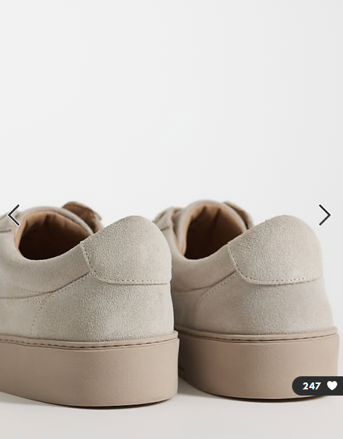 NOAK Made In Portugal paneled lace up sneakers in stone suede