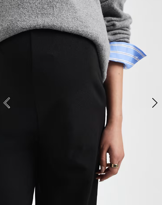 Mamalicious Maternity over the bump wide leg jersey trousers in black