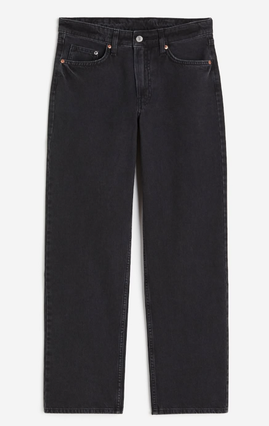 H&M - SUPER BAGGY LOW Waist JEANS- Washed