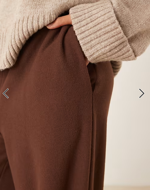 ASOS DESIGN Supersoft oversized barrell leg jogger in coffee