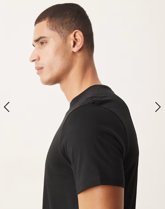 ASOS DESIGN Premium SUPIMA Cotton regular fit T-shirt in black.