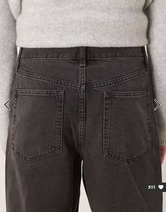 ASOS DESIGN baggy jeans in washed black