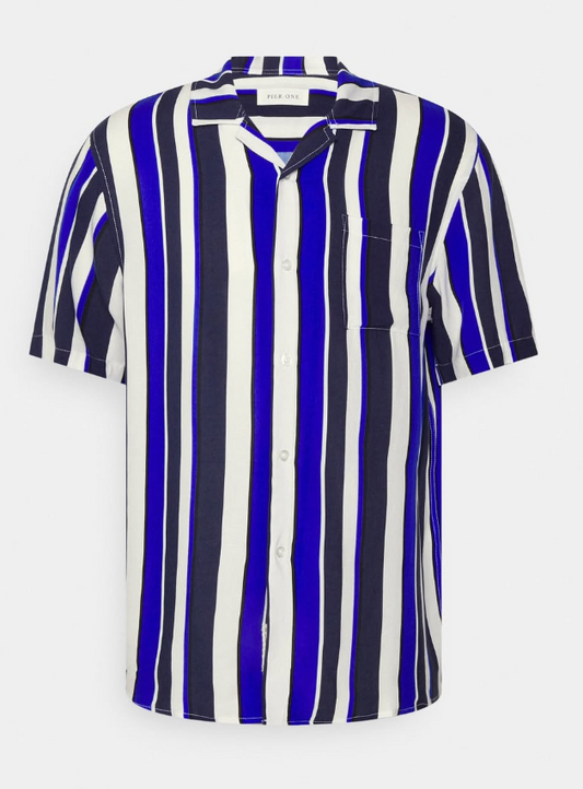 Pier One - VISKOSE SHIRT - Shirt - blue