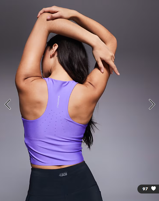 Puma Raceday Ultraform crop t-shirt in purple