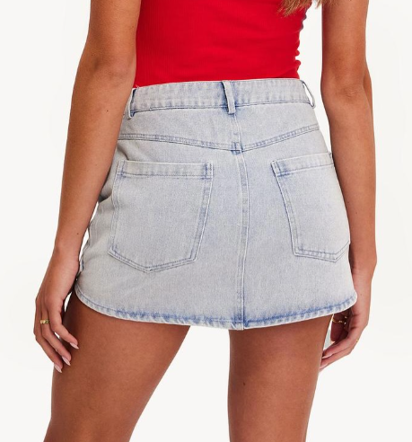 Loavies Blue denim mini skirt