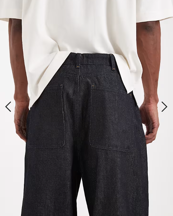ASOS DESIGN Circular Design Collection heavyweight oversized baggy jeans in indigo
