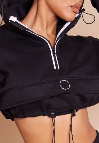 Black Slogan Pocket front cropped