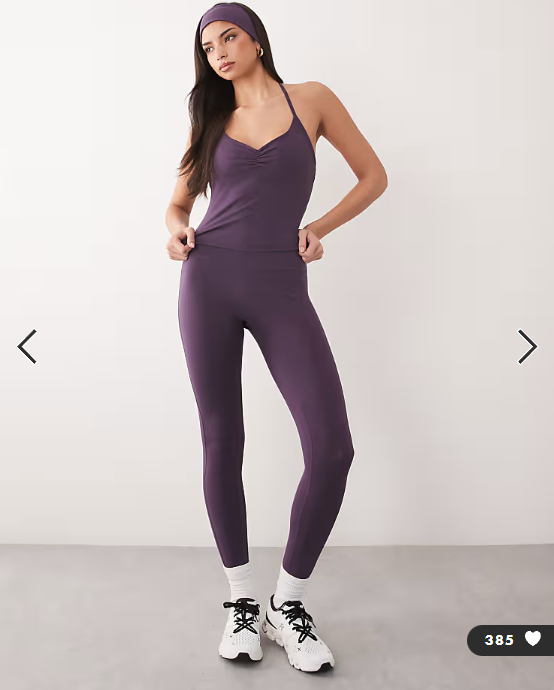4505 soft touch ruched front yoga cami in heather