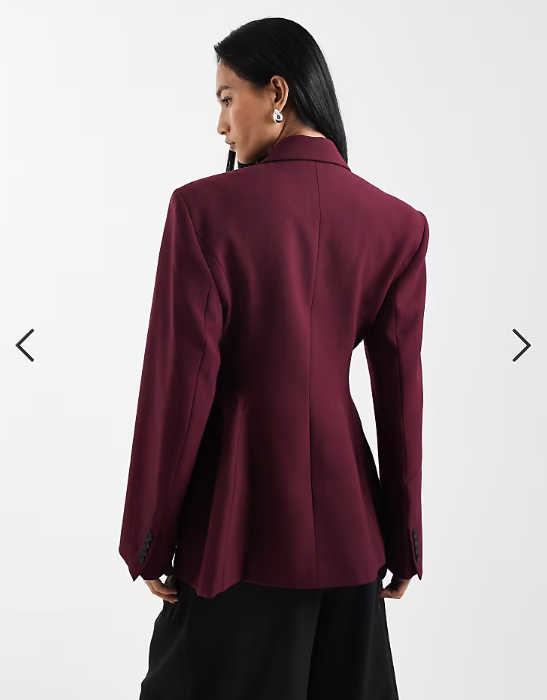 ASOS DESIGN ultimate sculpted blazer suit in plum