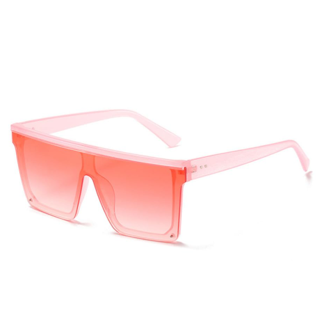 Pink gradient sunglassees woven retro sun glasses men big frame