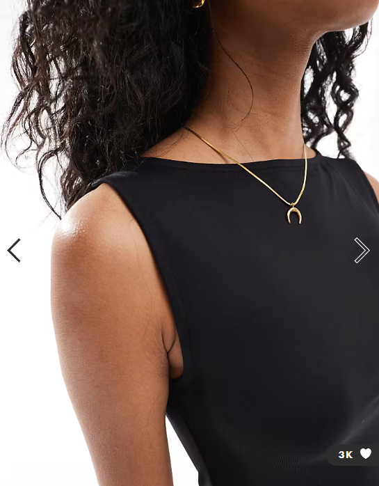 ASOS DESIGN slash neck mini dress in black