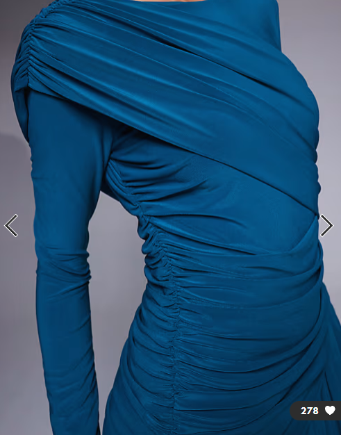 Asos  - Daska wrap maxi dress in teal