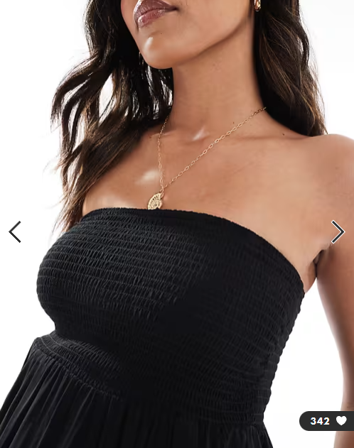 Vero Moda Maternity Easy shirred cami ankle dress in black