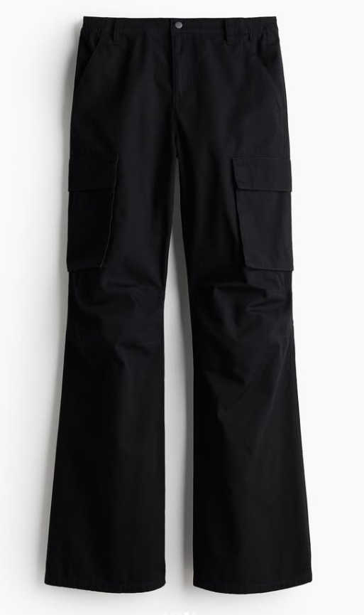 H&M-CANVAS CARGO PANTS