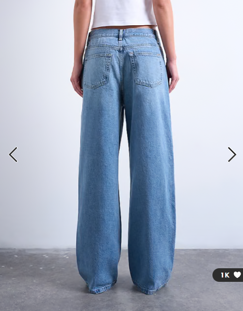 Topshop Column mid rise jeans in bleach