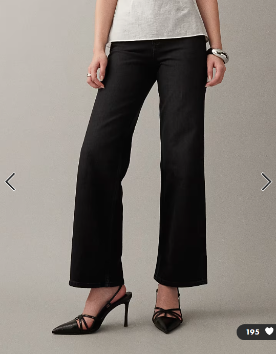 ASOS DESIGN comfort stretch straight leg jean in black