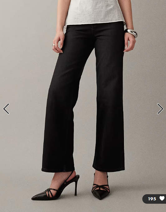 ASOS DESIGN comfort stretch straight leg jean in black