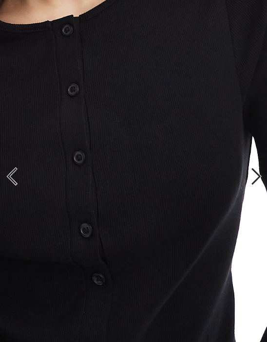 New Look crew neck cardigan in black