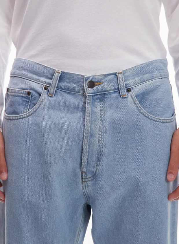 Asos - Carhartt WIP - Unisex - nolan relaxed straight leg jeans in light blue