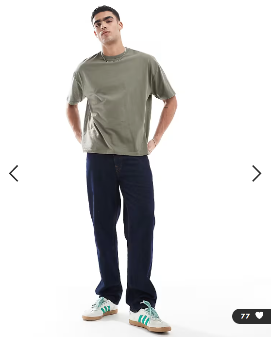 ASOS DESIGN Essentials oversized t-shirt in khaki.
