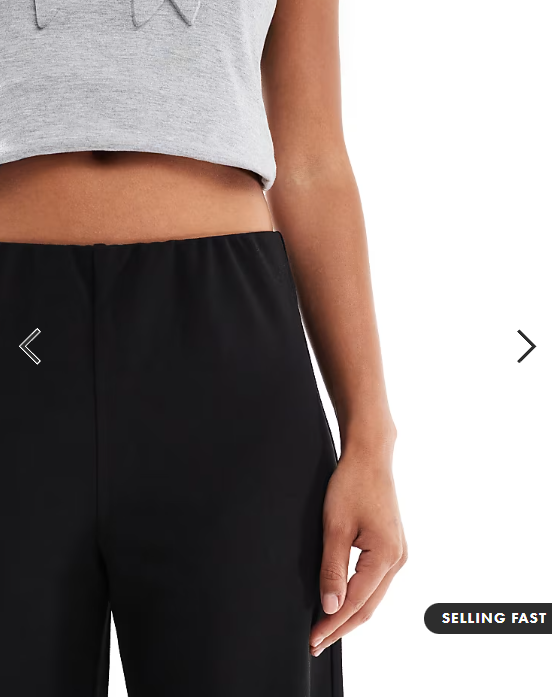 Vero Moda loose pull on trousers in black