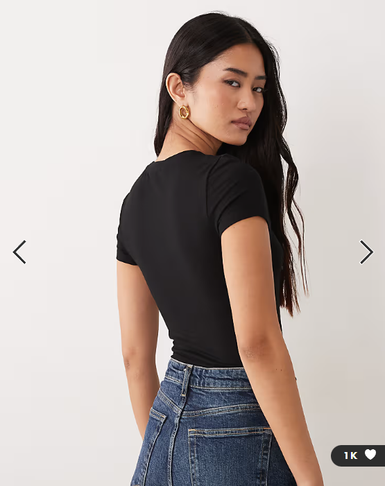 Miss Selfridge 2 pack t-shirt short sleeve bodysuit