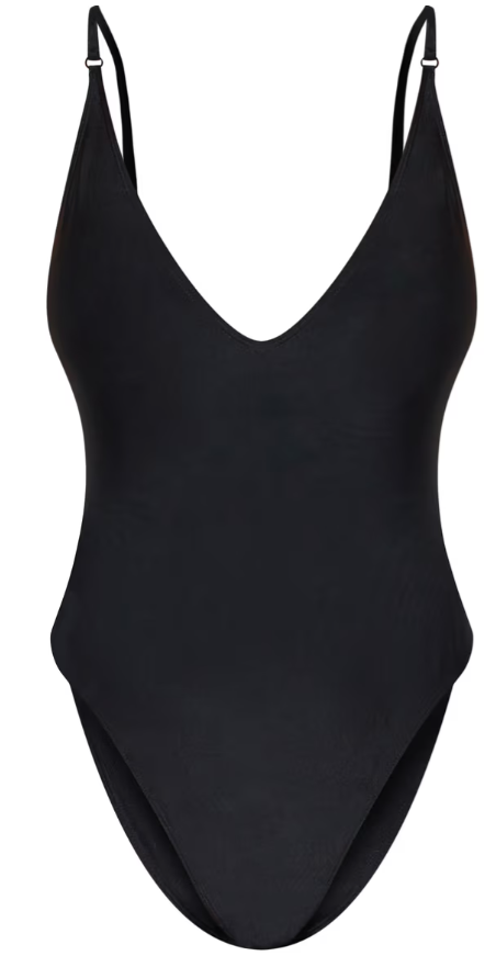 Plt - Black Low Scoop Basic Swimsuit