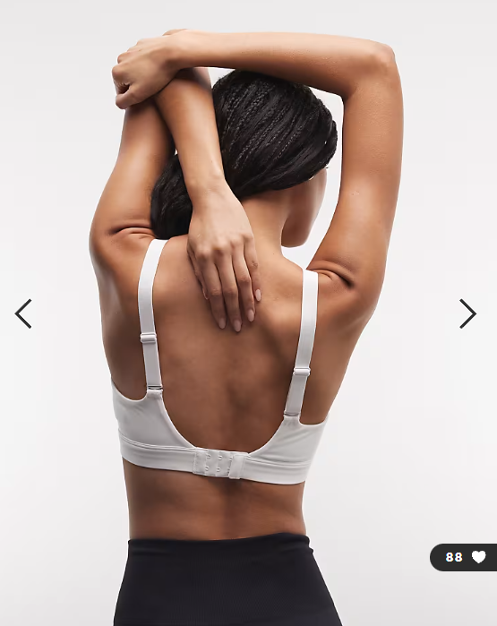 Under Armour Effortless high support sports bra in white