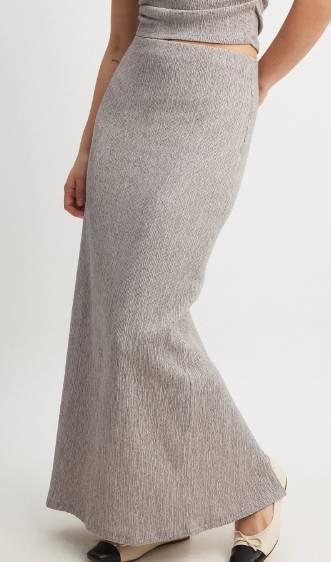 NAKD - structured maxi skirt - grey
