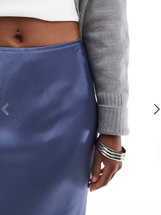 ASOS DESIGN satin bias cut maxi skirt in petrol blue