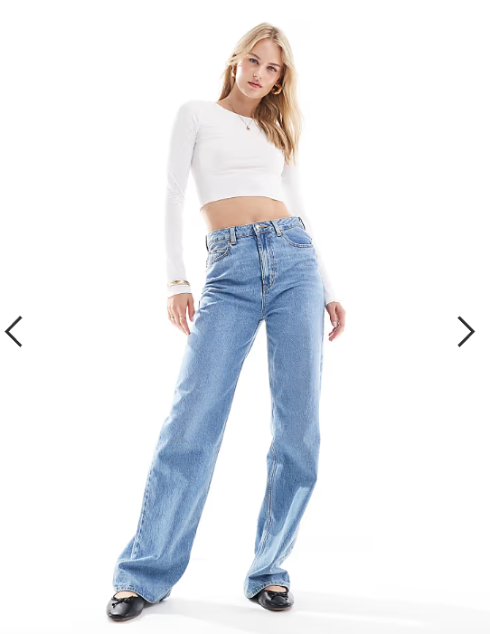 ASOS DESIGN Tall fitted crop t-shirt with long sleeve in white