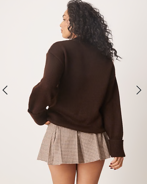 ASOS DESIGN pleated mini skirt in check