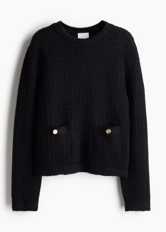 H&M - POINTELLE KNIT SWEATER