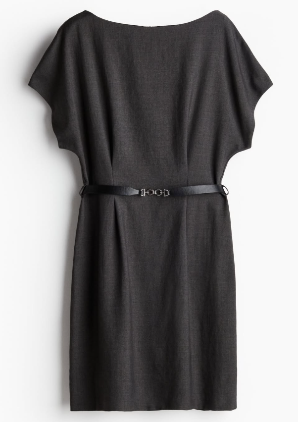 H&M-BELTED DRESS