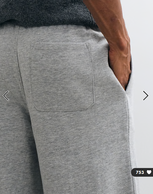 ASOS DESIGN essentials wide jogger in grey marl