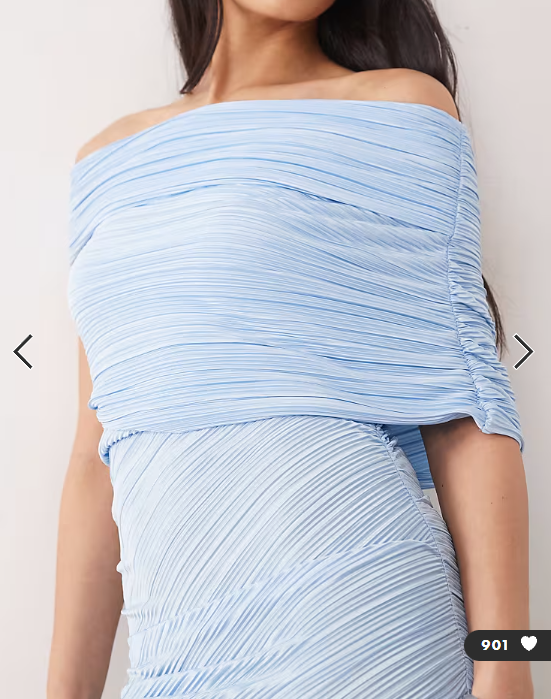 ASOS DESIGN off shoulder ruched detail maxi dress in sky blue