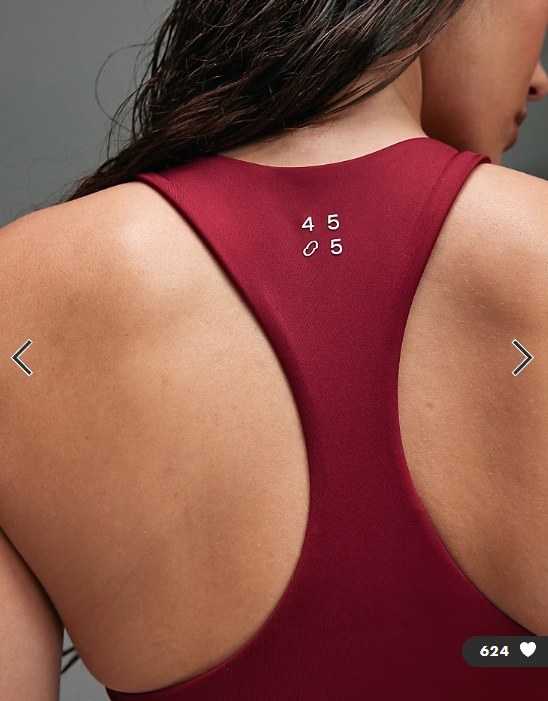 4505 active push up vest with inner bra in cherry red