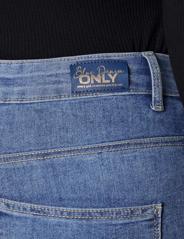 Only - ONLMILA IRIS LANK PIMBOX - Jeans Skinny Fit - light blue denim.