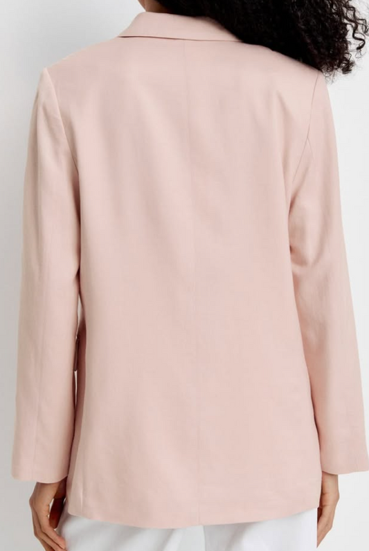 H&M-LINEN-BLEND BLAZER