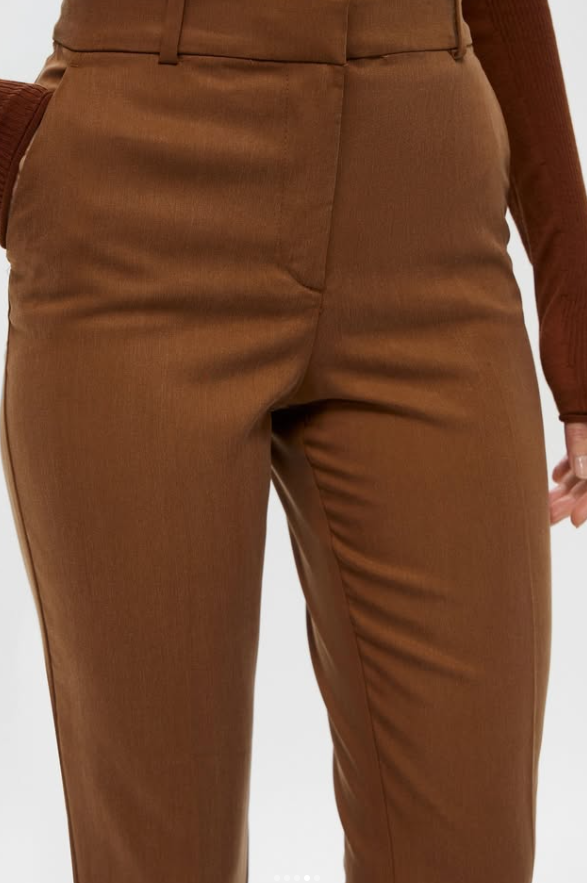 H&M - Regular Waist Slacks - Brown