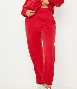 RECYCLED Red Sweat Pant Joggers