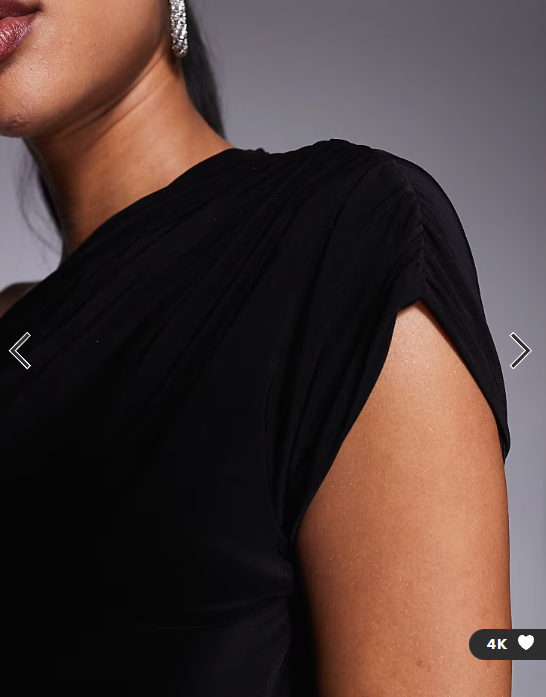 Kaiia exclusive double layered slinky drape off shoulder bodycon maxi dress in black