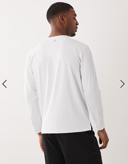Asos - 4505 Icon quick dry mesh long sleeve training t-shirt in white.
