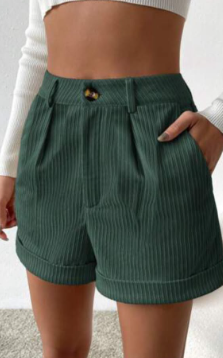 Shorts Essnce slant pocket roll up hem shorts