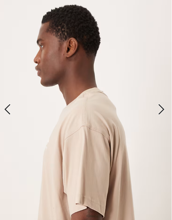 adidas Originals essential oversized t-shirt in stone.