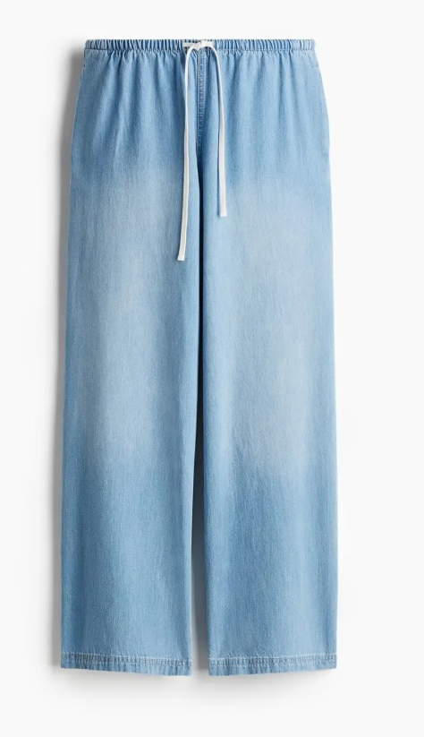 H&M Denim Drawstring Trousers