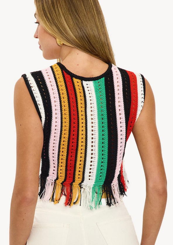 Rooted in love Knitted top with stripes