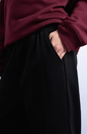 Asos - Topshop straight leg jogger in black